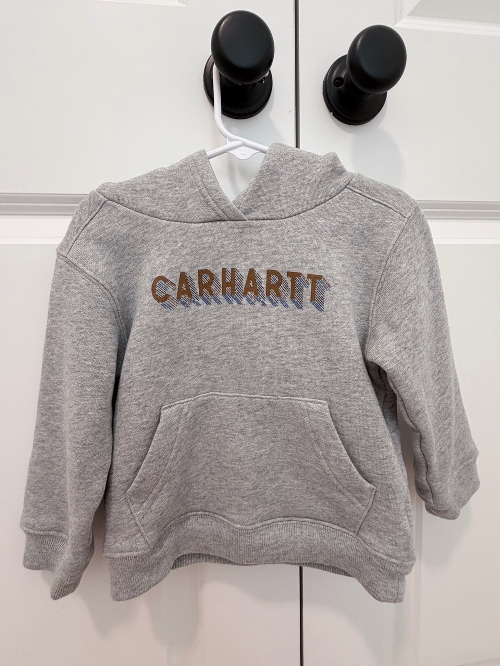Carhartt Kids Heather Gray Hoodie Sweatshirt Toddler Size 2T